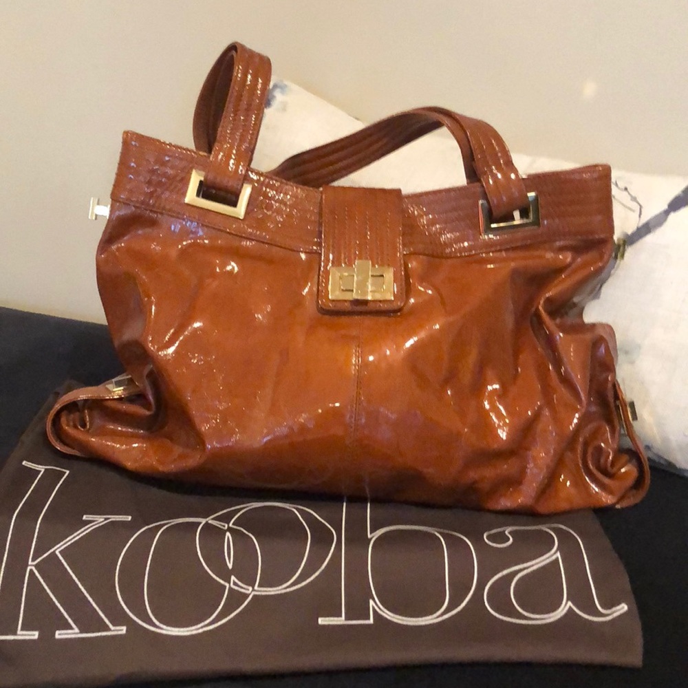 Vintage Kooba Bag; Carmel w/Gold accents